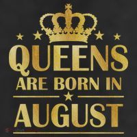 Limited Edition Queens Are Born In August Gold Print 11oz C Handle Ceramic Mug