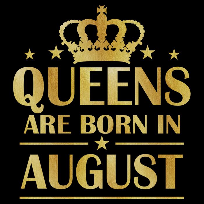 Limited Edition Queens Are Born In August Gold Print 16 in Basic Backpack