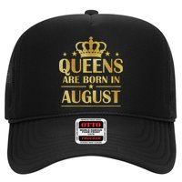 Limited Edition Queens Are Born In August Gold Print Hat