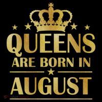Limited Edition Queens Are Born In August Gold Print Zip Tote Bag