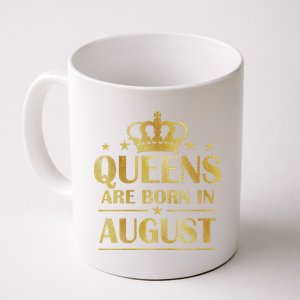 Limited Edition Queens Are Born In August Gold Print Coffee Mug