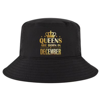 Limited Edition Queens Are Born In December Cool Comfort Performance Bucket Hat