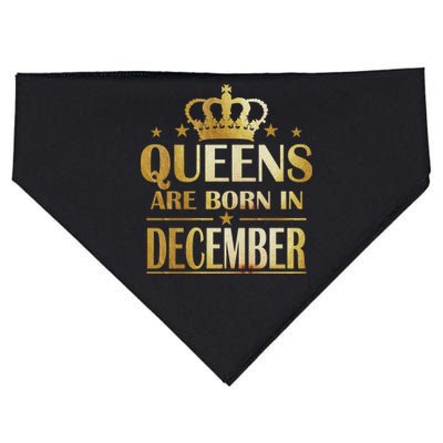 Limited Edition Queens Are Born In December USA-Made Doggie Bandana