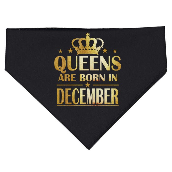 Limited Edition Queens Are Born In December USA-Made Doggie Bandana