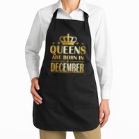 Limited Edition Queens Are Born In December Apron