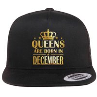 Limited Edition Queens Are Born In December Flat Bill Trucker Hat
