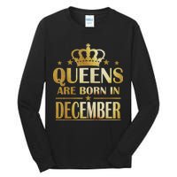 Limited Edition Queens Are Born In December Tall Long Sleeve T-Shirt