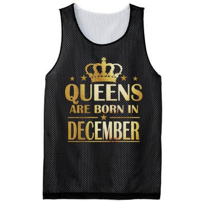 Limited Edition Queens Are Born In December Mesh Reversible Basketball Jersey Tank