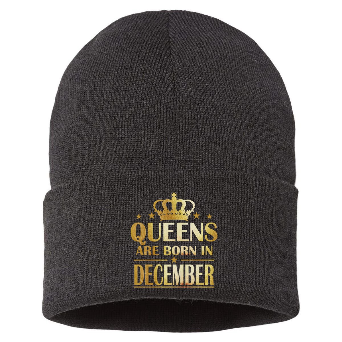 Limited Edition Queens Are Born In December Sustainable Knit Beanie