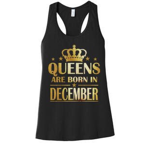 Limited Edition Queens Are Born In December Women's Racerback Tank