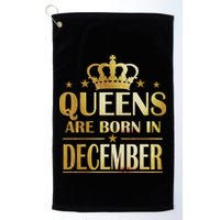 Limited Edition Queens Are Born In December Golf Towel