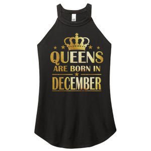 Limited Edition Queens Are Born In December Women's Perfect Tri Rocker Tank