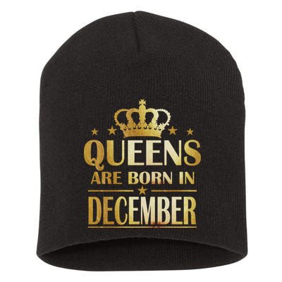 Limited Edition Queens Are Born In December Short Acrylic Beanie