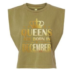 Limited Edition Queens Are Born In December Garment-Dyed Women's Muscle Tee