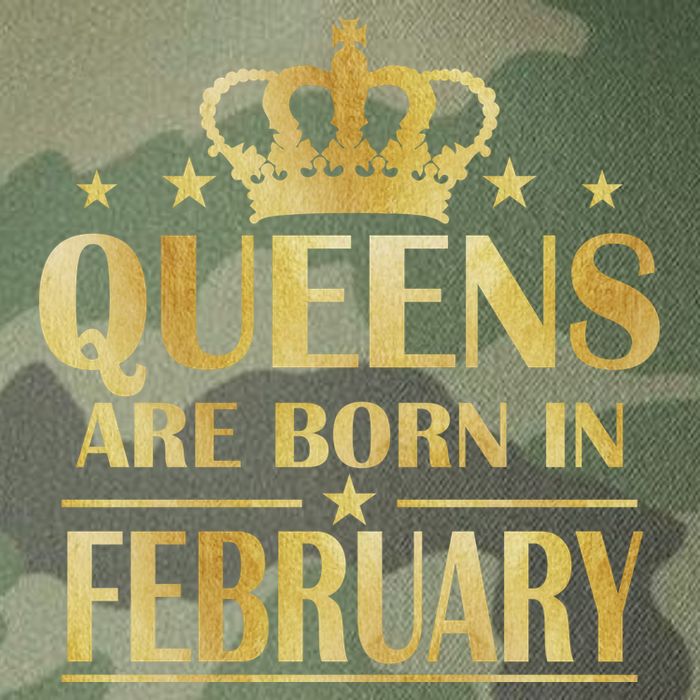 Limited Edition Queens Are Born In February Gold Print Legacy Tie Dye Trucker Hat