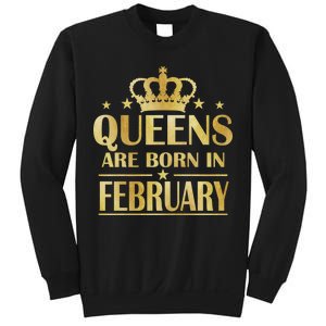 Limited Edition Queens Are Born In February Gold Print Sweatshirt