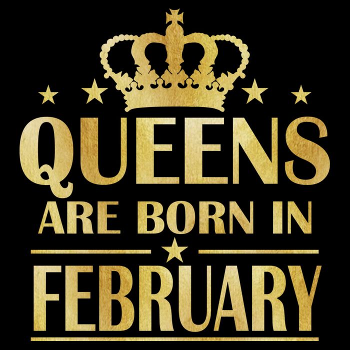 Limited Edition Queens Are Born In February Gold Print Daily Commute Backpack