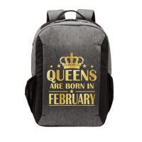 Limited Edition Queens Are Born In February Gold Print Vector Backpack