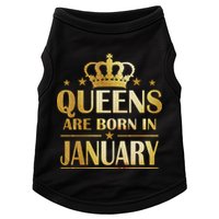 Limited Edition Queens Are Born In January Doggie Tank