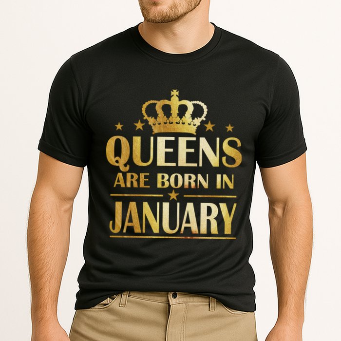 Limited Edition Queens Are Born In January Cooling Performance Crew T-Shirt