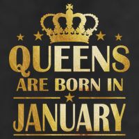 Limited Edition Queens Are Born In January Golf Towel