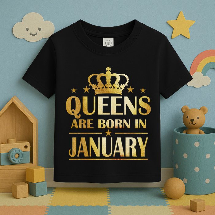 Limited Edition Queens Are Born In January Toddler T-Shirt