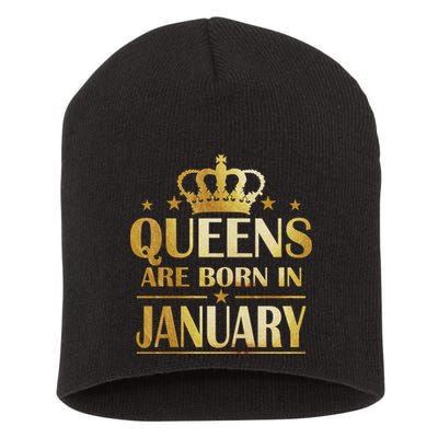 Limited Edition Queens Are Born In January Short Acrylic Beanie