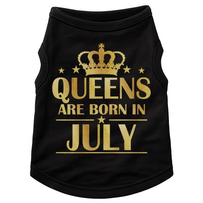 Limited Edition Queens Are Born In July Doggie Tank
