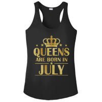 Limited Edition Queens Are Born In July Ladies PosiCharge Competitor Racerback Tank