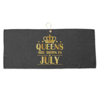 Limited Edition Queens Are Born In July Large Microfiber Waffle Golf Towel