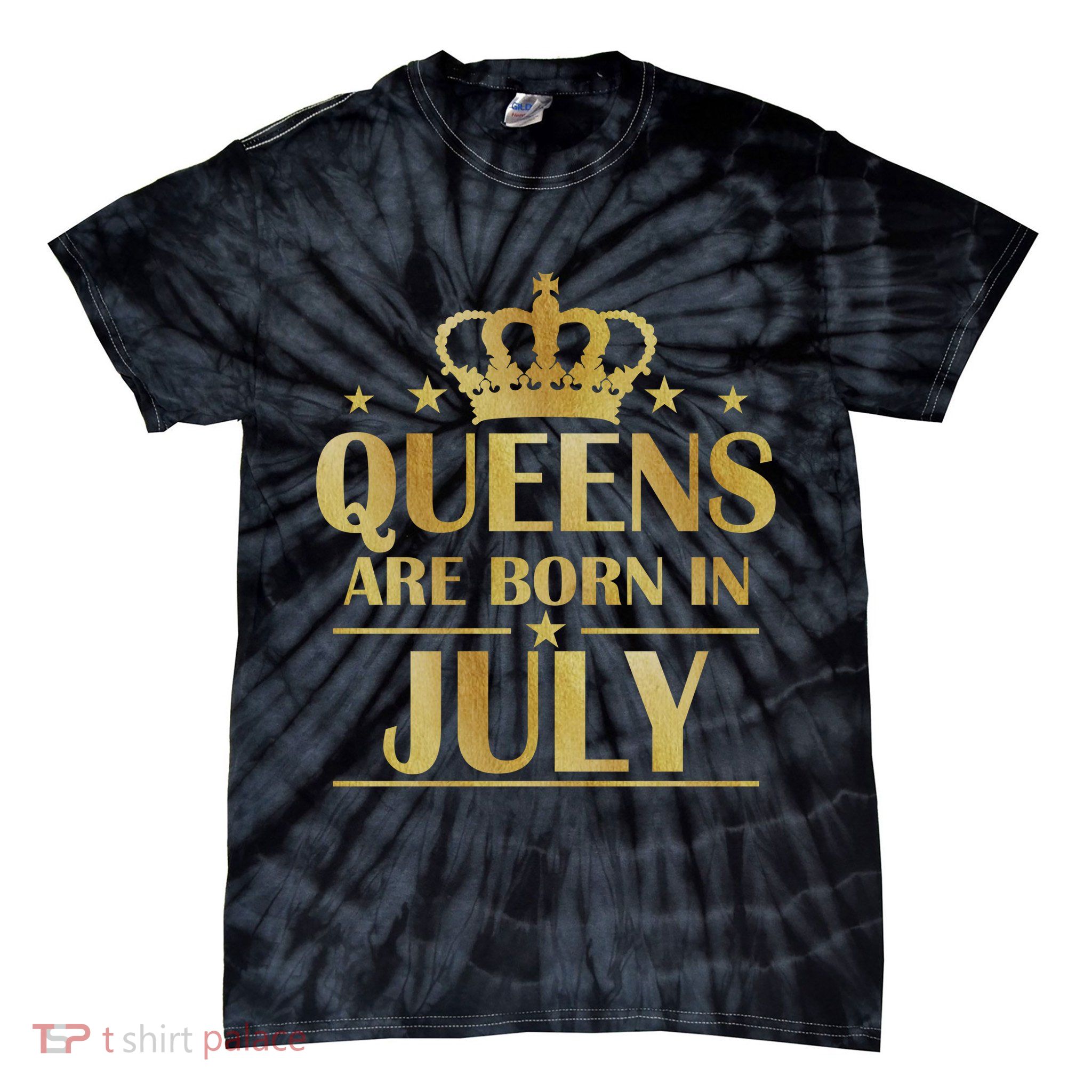 Limited Edition Queens Are Born In July Tie-Dye T-Shirt