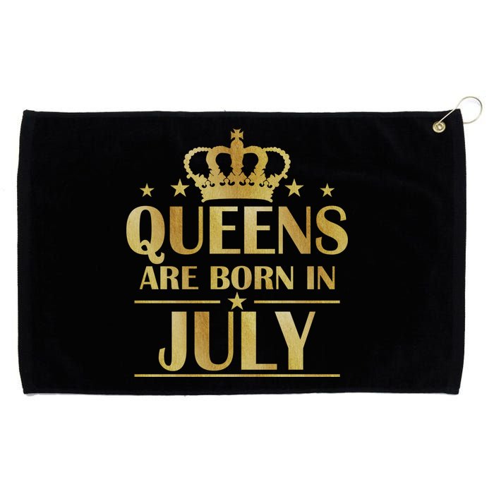 Limited Edition Queens Are Born In July Grommeted Golf Towel