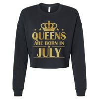 Limited Edition Queens Are Born In July Cropped Pullover Crew