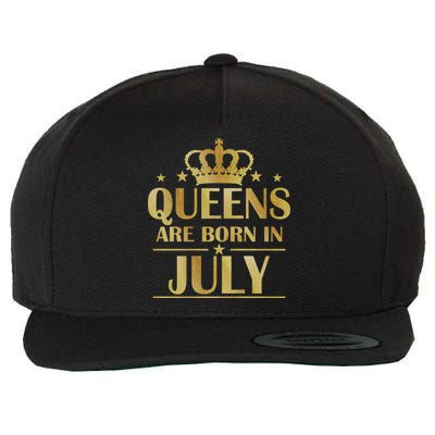 Limited Edition Queens Are Born In July Wool Snapback Cap