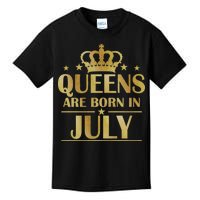 Limited Edition Queens Are Born In July Kids T-Shirt