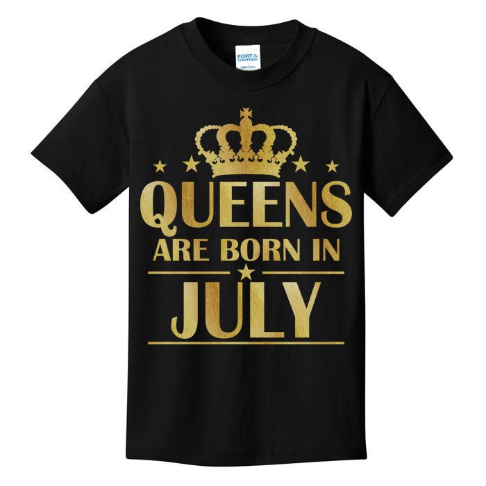 Limited Edition Queens Are Born In July Kids T-Shirt