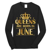 Limited Edition Queens Are Born In June Long Sleeve Shirt