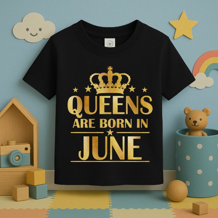 Limited Edition Queens Are Born In June Toddler T-Shirt