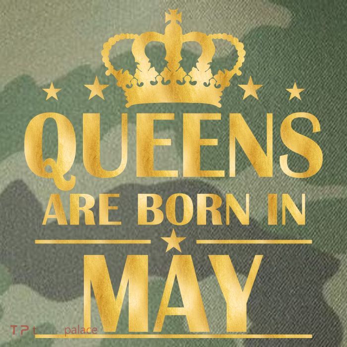 Limited Edition Queens Are Born In May Gold Print Legacy Tie Dye Trucker Hat