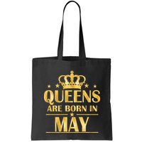 Limited Edition Queens Are Born In May Gold Print Bag
