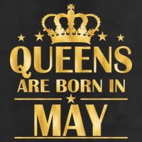 Limited Edition Queens Are Born In May Gold Print Hat