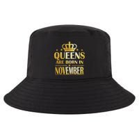 Limited Edition Queens Are Born In November Print Cool Comfort Performance Bucket Hat