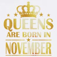 Limited Edition Queens Are Born In November Print Garment-Dyed Sweatshirt