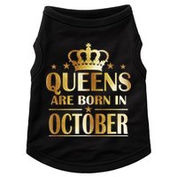 Limited Edition Queens Are Born In October Doggie Tank