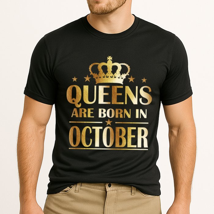Limited Edition Queens Are Born In October Performance Shirt