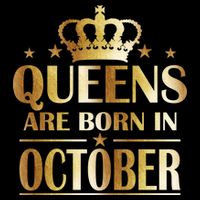 Limited Edition Queens Are Born In October Flat Bill Trucker Hat