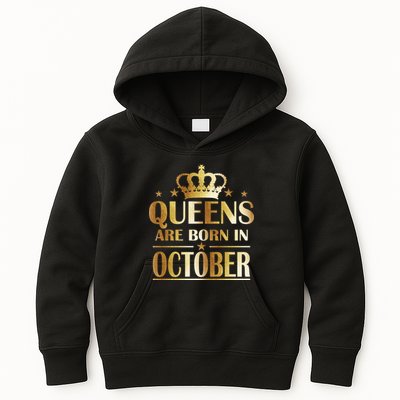 Limited Edition Queens Are Born In October Kids Hoodie