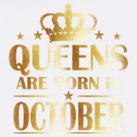 Limited Edition Queens Are Born In October Garment-Dyed Sweatshirt