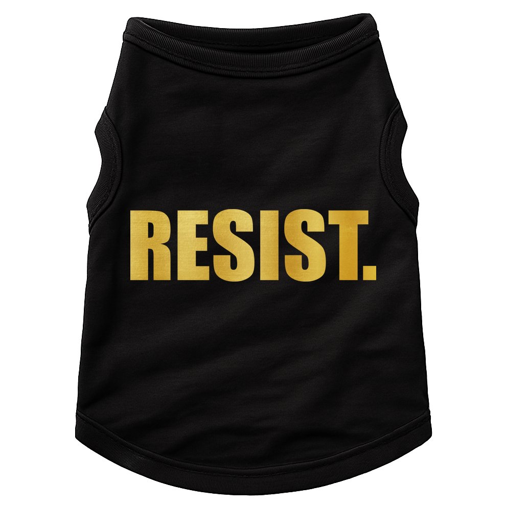 Limited Edition Resist Gold Print Doggie Tank