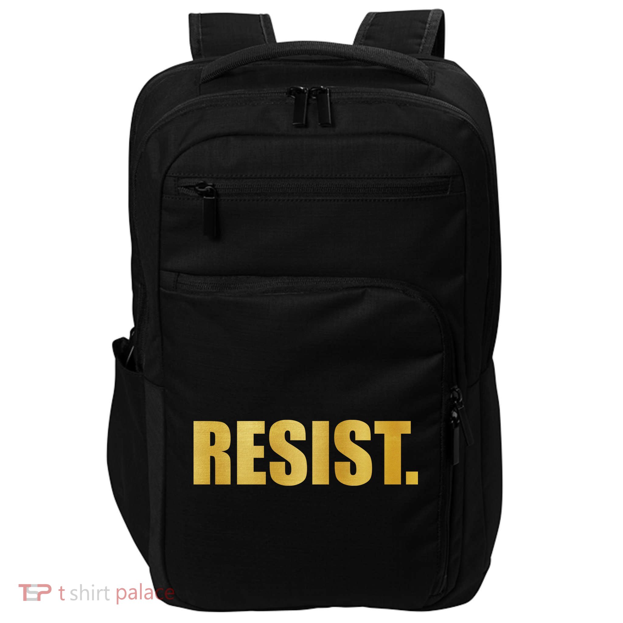 Limited Edition Resist Gold Print Impact Tech Backpack